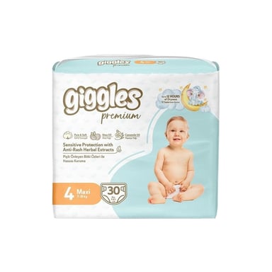 Підгузки Giggles Premium 4 Maxi 7-18 кг 30 шт (8680131206902) - фото 1
