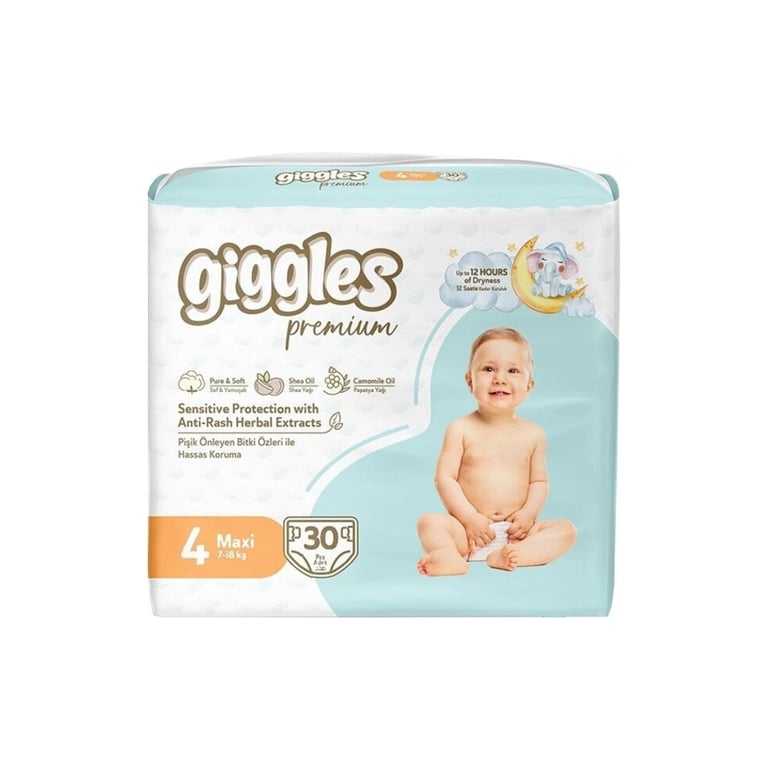 Підгузки Giggles Premium 4 Maxi 7-18 кг 30 шт (8680131206902)