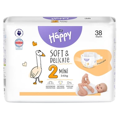 Підгузки Bella Happy 2 Mini 3-6 кг 38 шт (5900516605353) - фото 1