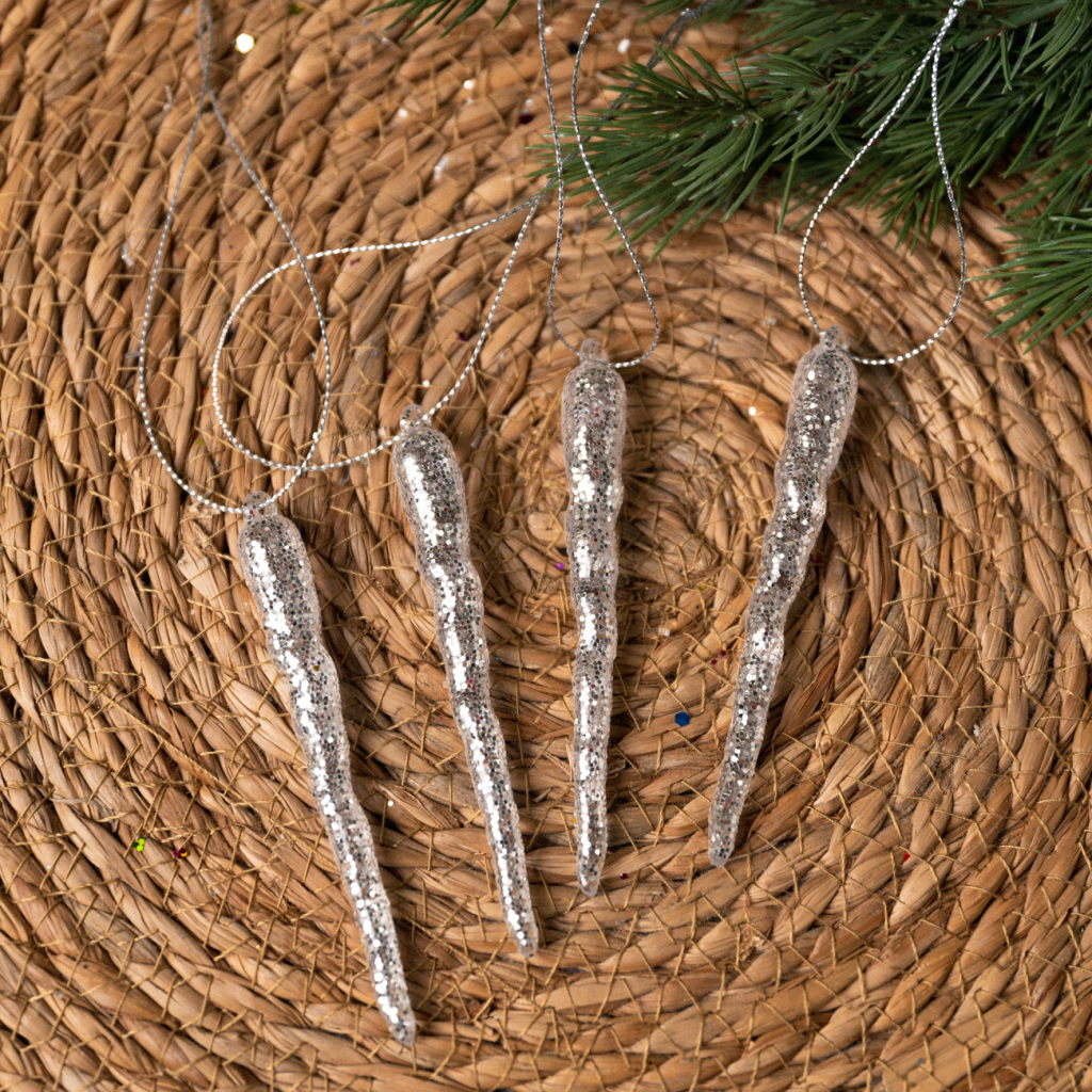 Ялинкова іграшка Novogod`ko Бурульки 10 cм 4 шт Пластик (974881) - фото 2 Ялинкова іграшка Novogod`ko Бурульки 10 cм 4 шт Пластик (974881) - фото 2