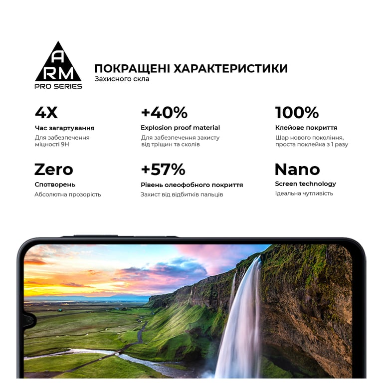 Скло захисне Armorstandart Pro Samsung A16 4G (A165) Black (ARM80171) - фото 5