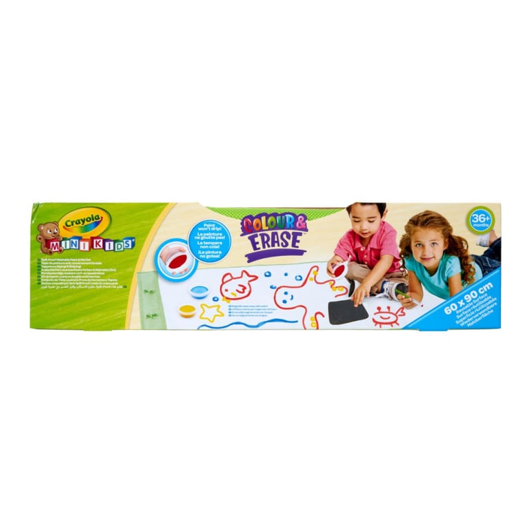 Набір для творчості Crayola Mini Kids Багаторазовий килимок для малювання, з фарбами (81-1528) - фото 7