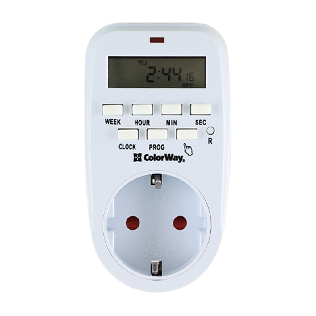 Розумна розетка ColorWay CW-STE01-7D - фото 1 Розумна розетка ColorWay CW-STE01-7D - фото 1