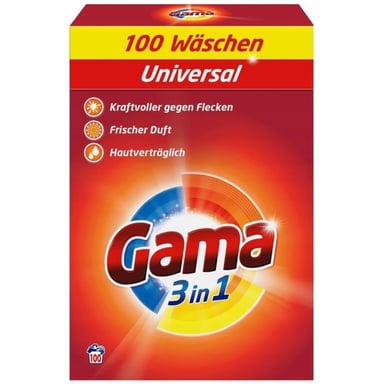 Пральний порошок Gama 3 in 1 Universal 6 кг (8435495837756) - фото 1