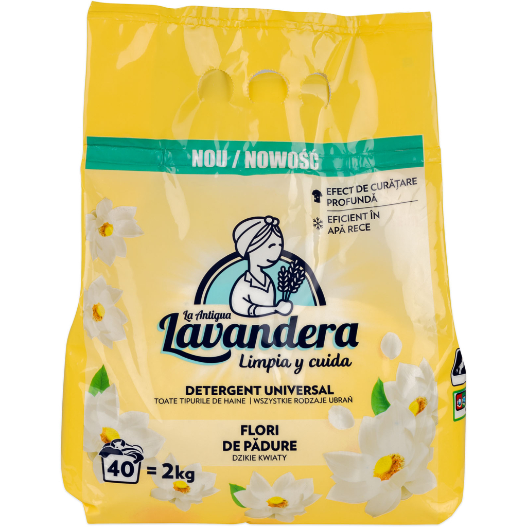 Пральний порошок La Antigua Lavandera Польові квіти 2 кг (8435495836780) - фото 1 Пральний порошок La Antigua Lavandera Польові квіти 2 кг (8435495836780) - фото 1