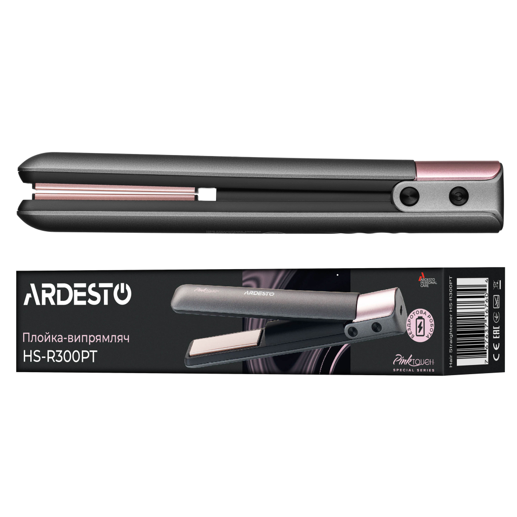 Вирівнювач для волосся Ardesto HS-R300PT - фото 4 Вирівнювач для волосся Ardesto HS-R300PT - фото 4
