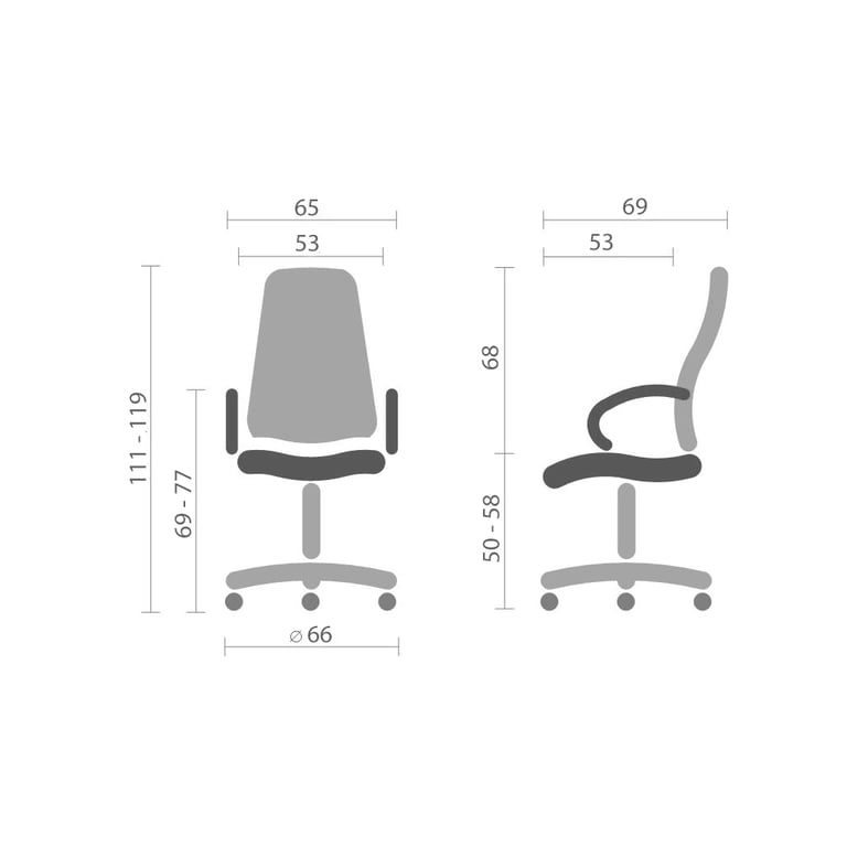 Офісне крісло Аклас Селін ANF Бежевий (1705B-2 Beige) (00146343) - фото 4