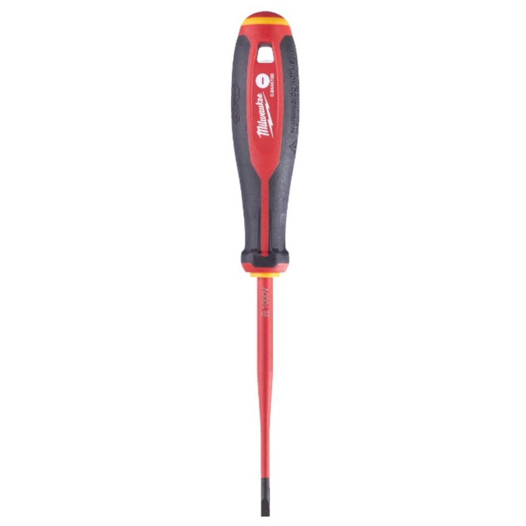 Викрутка Milwaukee тригранна діелектрична VDE SL 0.8X4X100 (4932478715) - фото 1 Викрутка Milwaukee тригранна діелектрична VDE SL 0.8X4X100 (4932478715) - фото 1