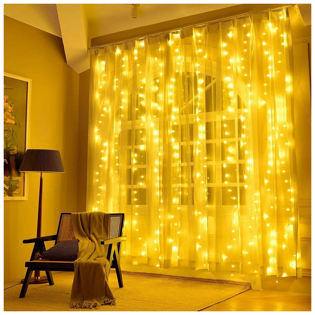 Гірлянда ColorWay Штора завіса 3 x 2 м 240 LED USB теплий колір (CW-GW-240L32U) - фото 11 Гірлянда ColorWay Штора завіса 3 x 2 м 240 LED USB теплий колір (CW-GW-240L32U) - фото 11