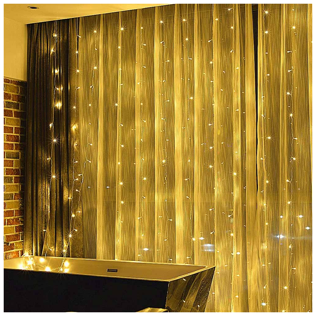 Гірлянда ColorWay Штора завіса 3 x 2 м 240 LED USB теплий колір (CW-GW-240L32U) - фото 9 Гірлянда ColorWay Штора завіса 3 x 2 м 240 LED USB теплий колір (CW-GW-240L32U) - фото 9