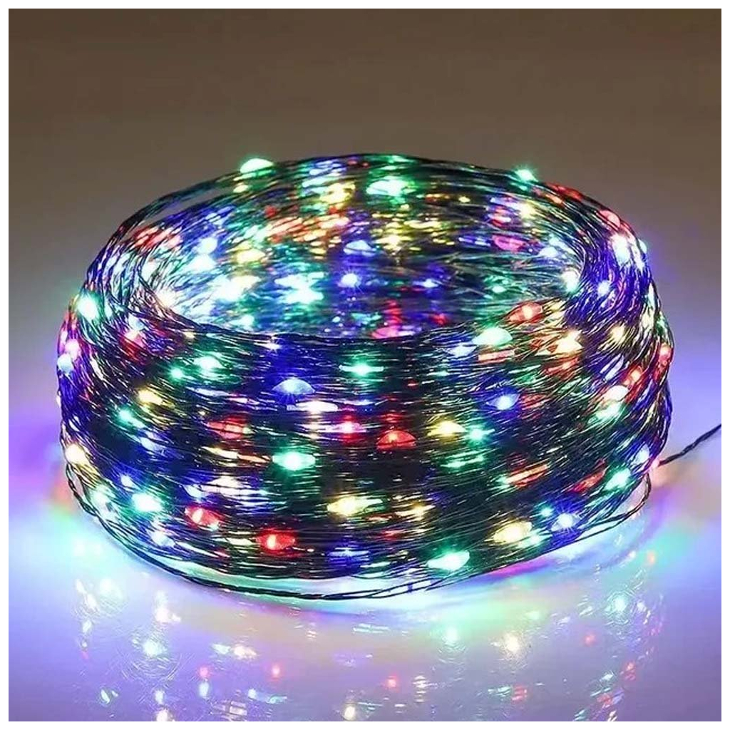 Гірлянда ColorWay Роса LED 100 10 м 8 функцій різнокольорова USB (CW-G-100L10NUMC) - фото 5 Гірлянда ColorWay Роса LED 100 10 м 8 функцій різнокольорова USB (CW-G-100L10NUMC) - фото 5