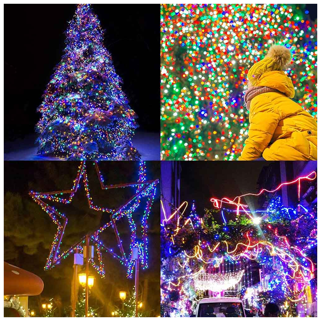 Гірлянда ColorWay Роса LED 100 10 м 8 функцій різнокольорова USB (CW-G-100L10NUMC) - фото 8 Гірлянда ColorWay Роса LED 100 10 м 8 функцій різнокольорова USB (CW-G-100L10NUMC) - фото 8