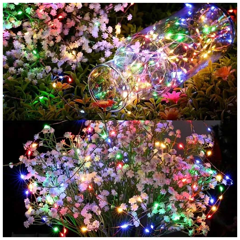 Гірлянда ColorWay Роса LED 100 10 м 8 функцій різнокольорова USB (CW-G-100L10NUMC) - фото 10 Гірлянда ColorWay Роса LED 100 10 м 8 функцій різнокольорова USB (CW-G-100L10NUMC) - фото 10