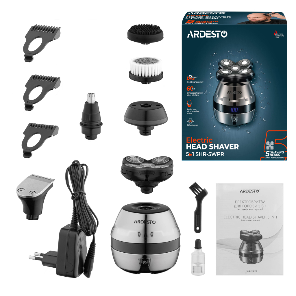 Електробритва Ardesto SHR-5WPR - фото 11 Електробритва Ardesto SHR-5WPR - фото 11