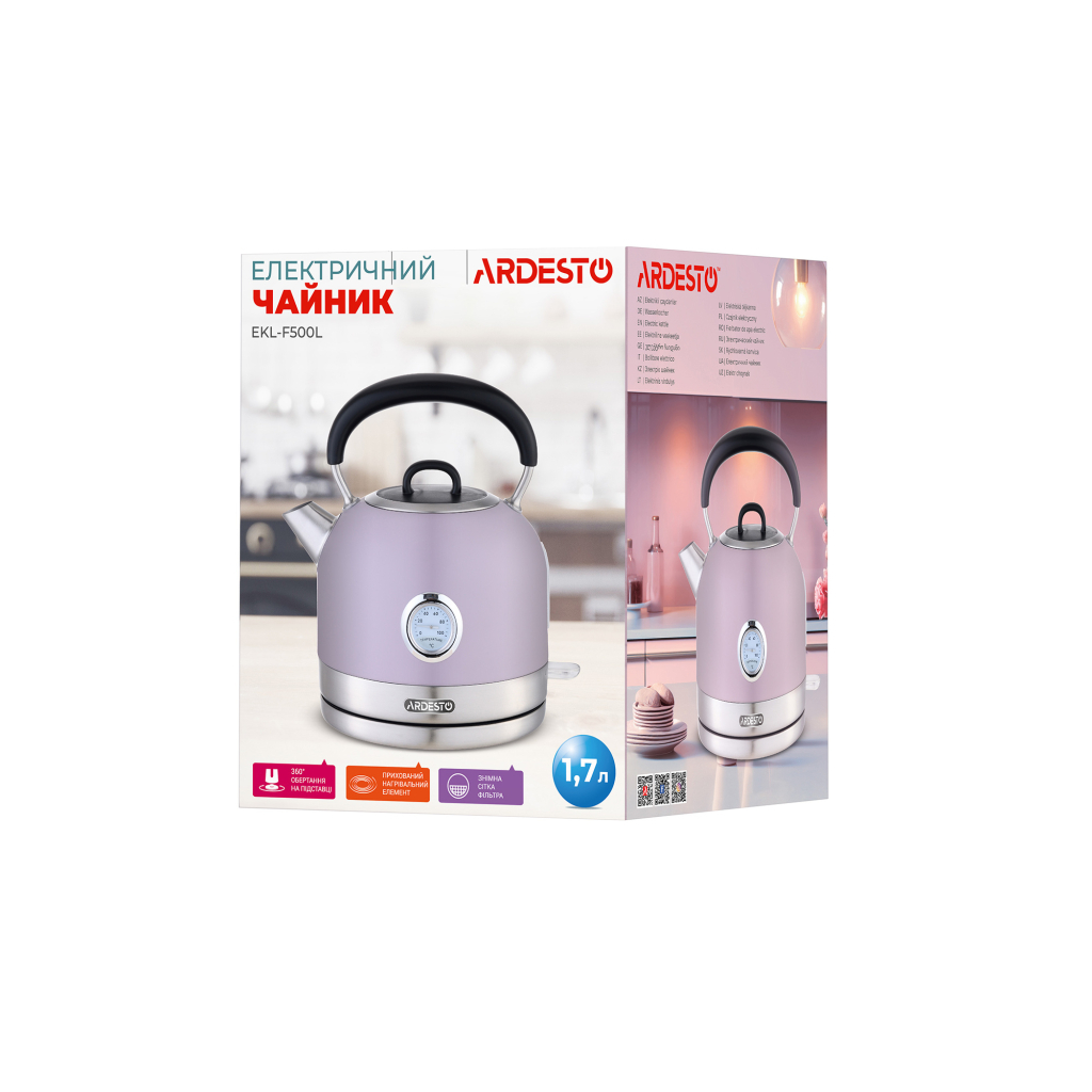 Електрочайник Ardesto EKL-F500L - фото 7 Електрочайник Ardesto EKL-F500L - фото 7