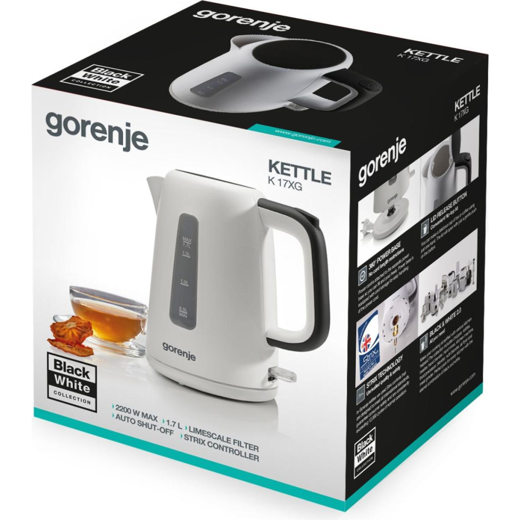 Електрочайник Gorenje K 17 XG (K17XG) - фото 9 Електрочайник Gorenje K 17 XG (K17XG) - фото 9
