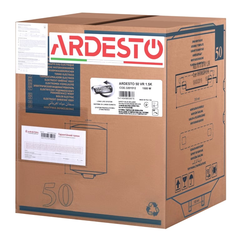 Бойлер Ardesto NEU NTS 50 V 1.5K EU2 (4015008) - фото 10