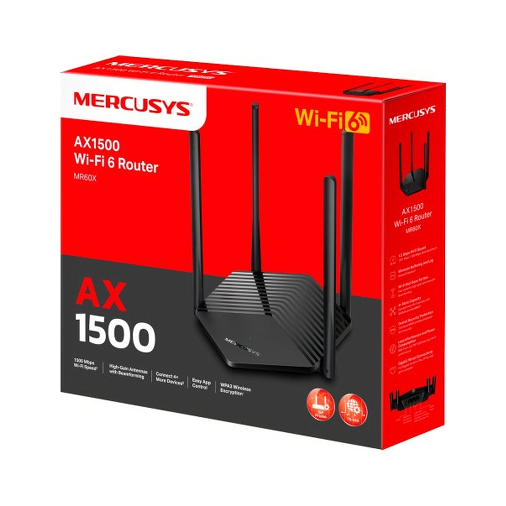 Маршрутизатор Mercusys MR60X - фото 4 Маршрутизатор Mercusys MR60X - фото 4