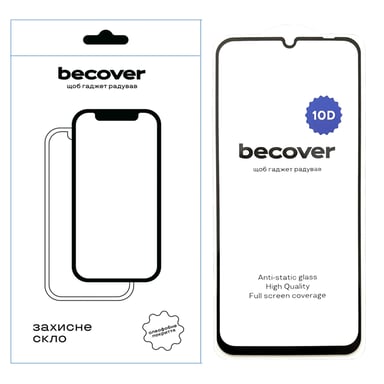 Скло захисне BeCover Realme C63 10D Black (712340) - фото 1