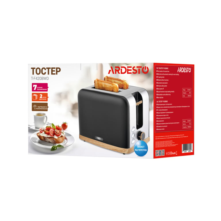 Тостер ARDESTO T-F420BWD - фото 6