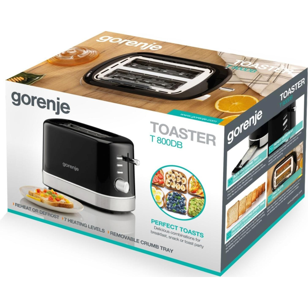 Тостер Gorenje T800DB - фото 8 Тостер Gorenje T800DB - фото 8