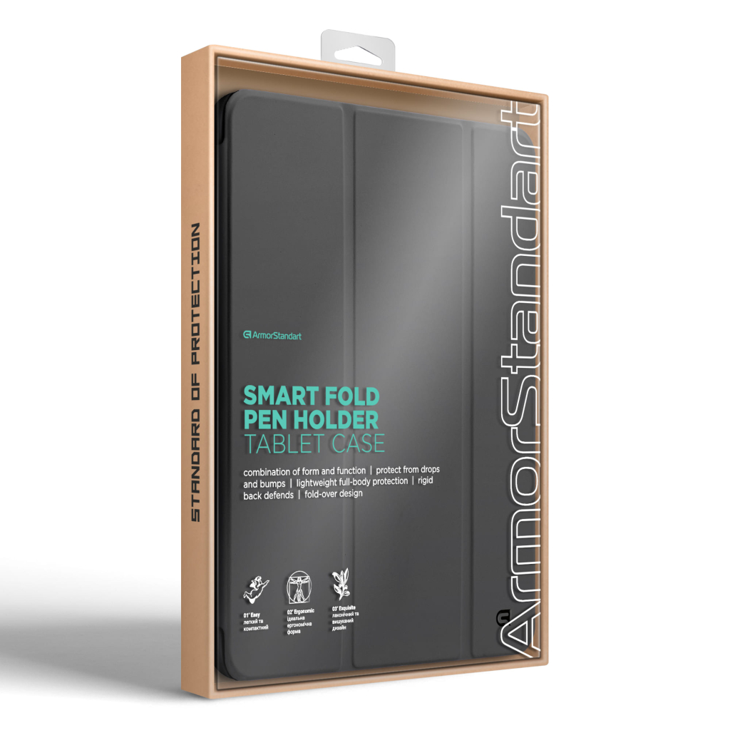 Чохол до планшета Armorstandart Smart Fold Pen Apple iPad Pro 13 (2024) Dark Grey (ARM78139) - фото 8 Чохол до планшета Armorstandart Smart Fold Pen Apple iPad Pro 13 (2024) Dark Grey (ARM78139) - фото 8