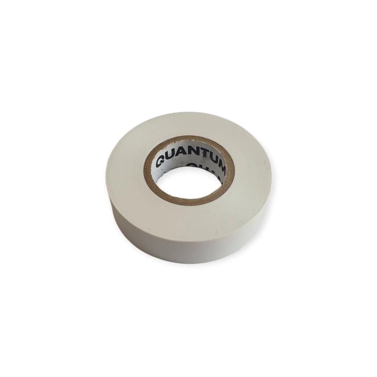 Ізоляційна стрічка Quantum white shinny 18мм/30м (QM-EIT130WS-18/30)