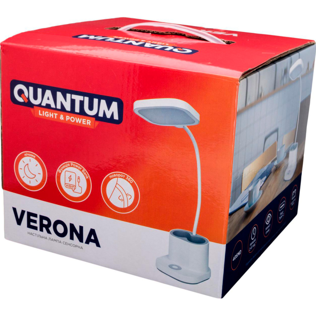 Настільна лампа Quantum VERONA/4000mAh LED з Power Bank (QM-TL1060) - фото 10 Настільна лампа Quantum VERONA/4000mAh LED з Power Bank (QM-TL1060) - фото 10