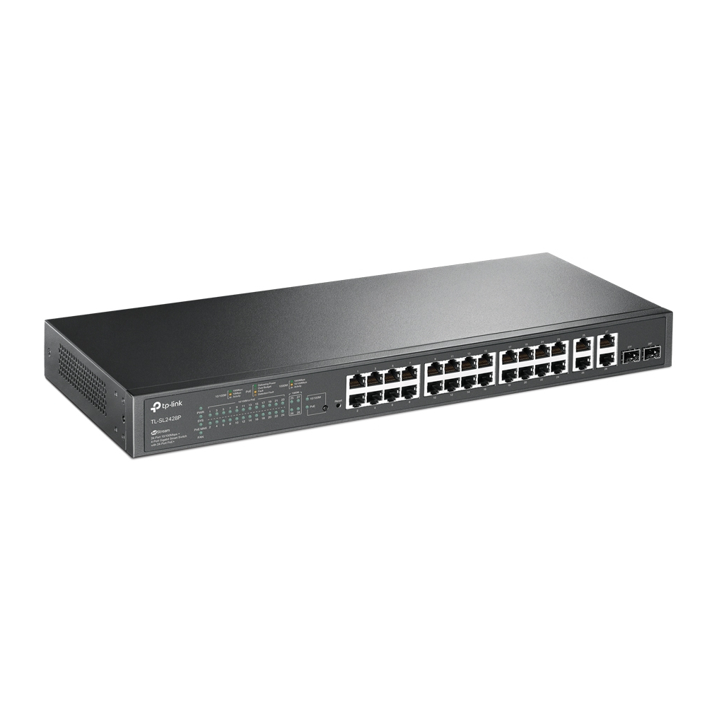 Комутатор мережевий TP-Link SL2428P - фото 2 Комутатор мережевий TP-Link SL2428P - фото 2