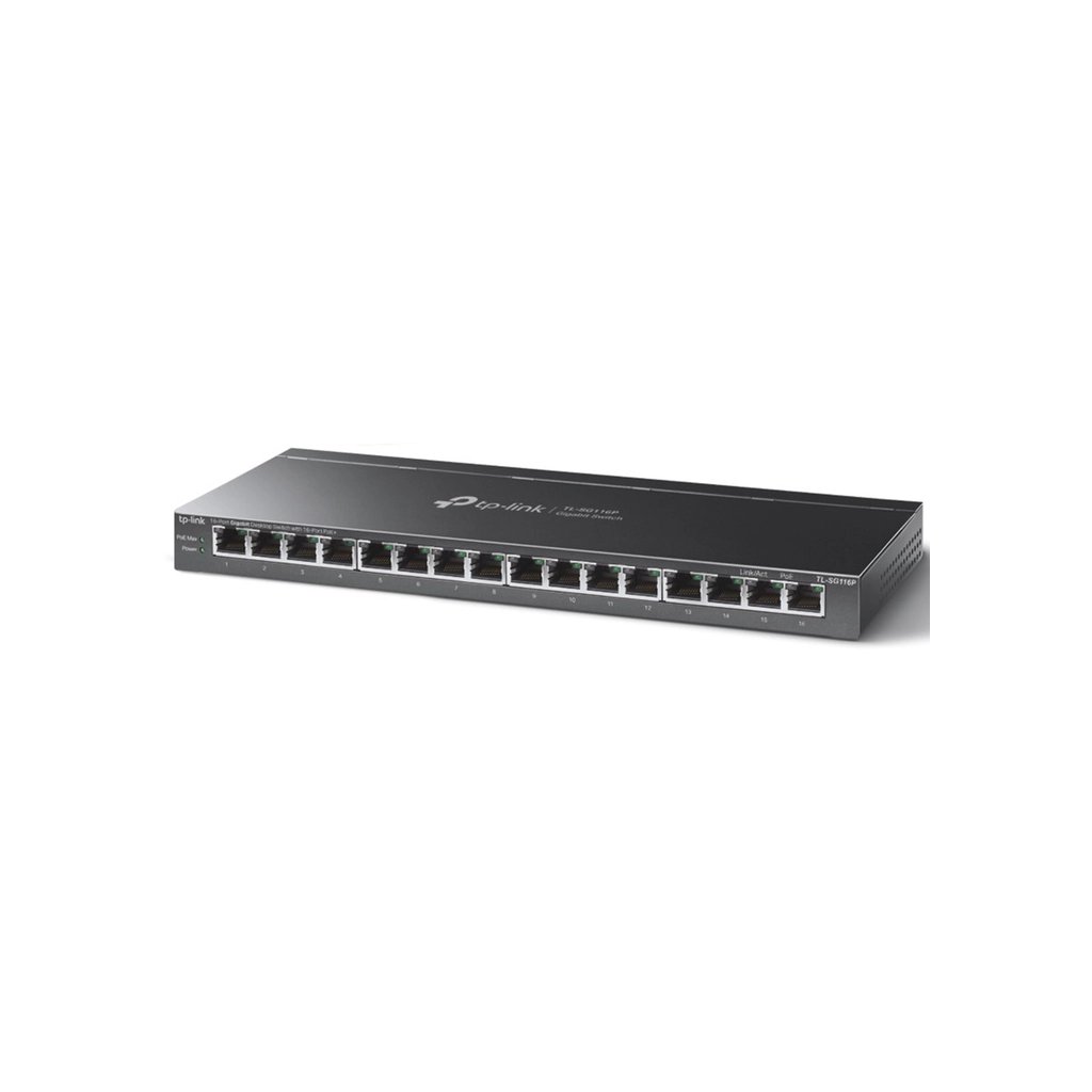 Комутатор мережевий TP-Link TL-SG116P - фото 2 Комутатор мережевий TP-Link TL-SG116P - фото 2