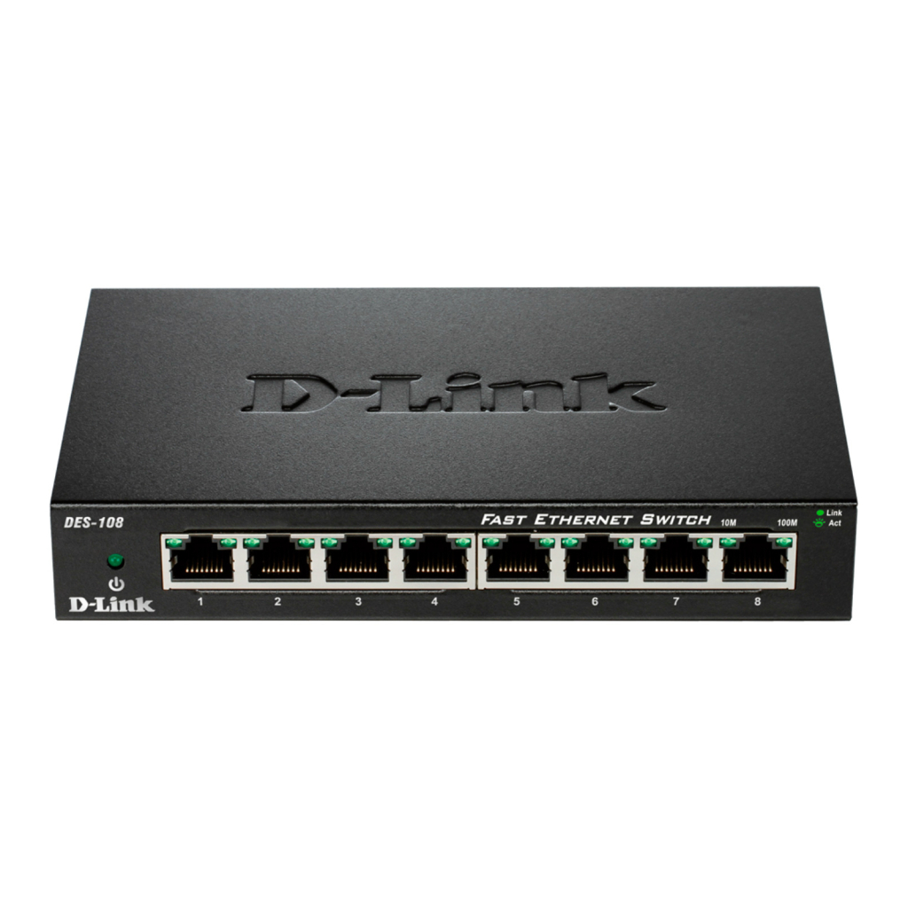Комутатор мережевий D-Link DES-108 Комутатор мережевий D-Link DES-108