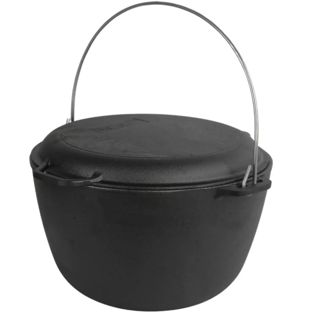 Котел туристичний Brizoll чавунний з кришкою-сковородою10 л (KT10-2) - фото 1 Котел туристичний Brizoll чавунний з кришкою-сковородою10 л (KT10-2) - фото 1