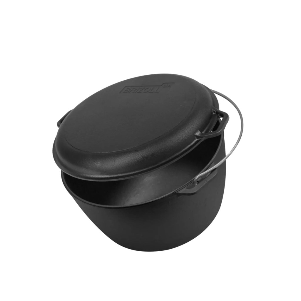 Котел туристичний Brizoll чавунний з кришкою-сковородою10 л (KT10-2) - фото 2 Котел туристичний Brizoll чавунний з кришкою-сковородою10 л (KT10-2) - фото 2