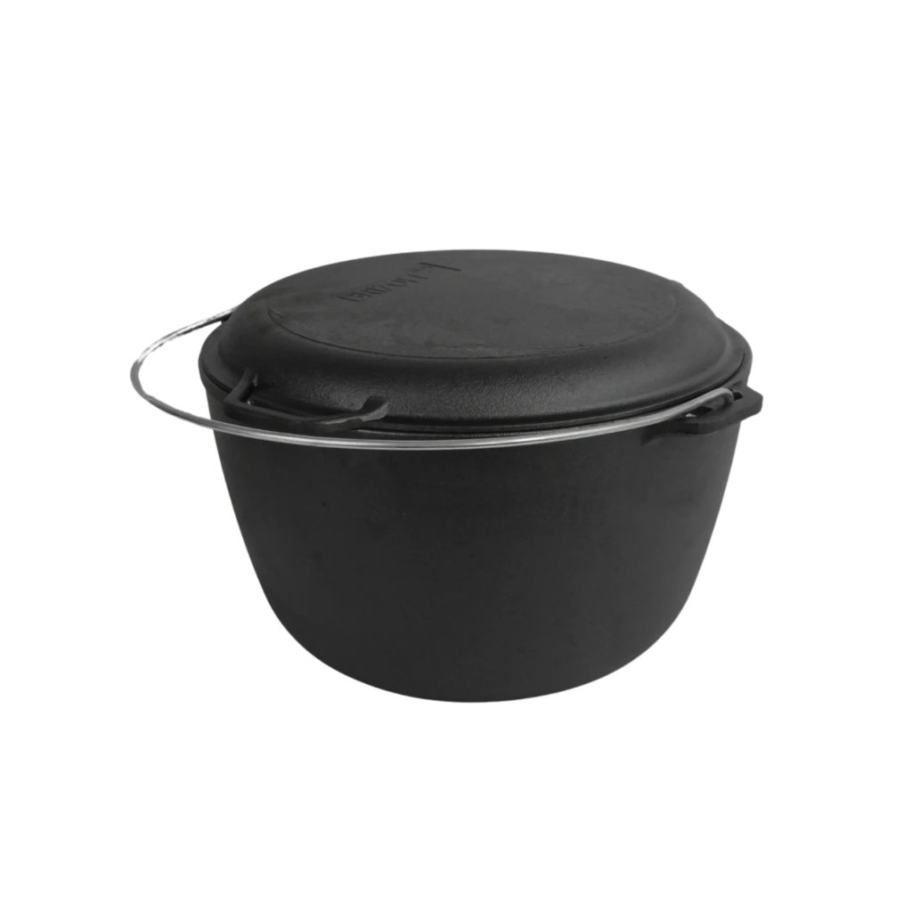 Котел туристичний Brizoll чавунний з кришкою-сковородою10 л (KT10-2) - фото 3 Котел туристичний Brizoll чавунний з кришкою-сковородою10 л (KT10-2) - фото 3