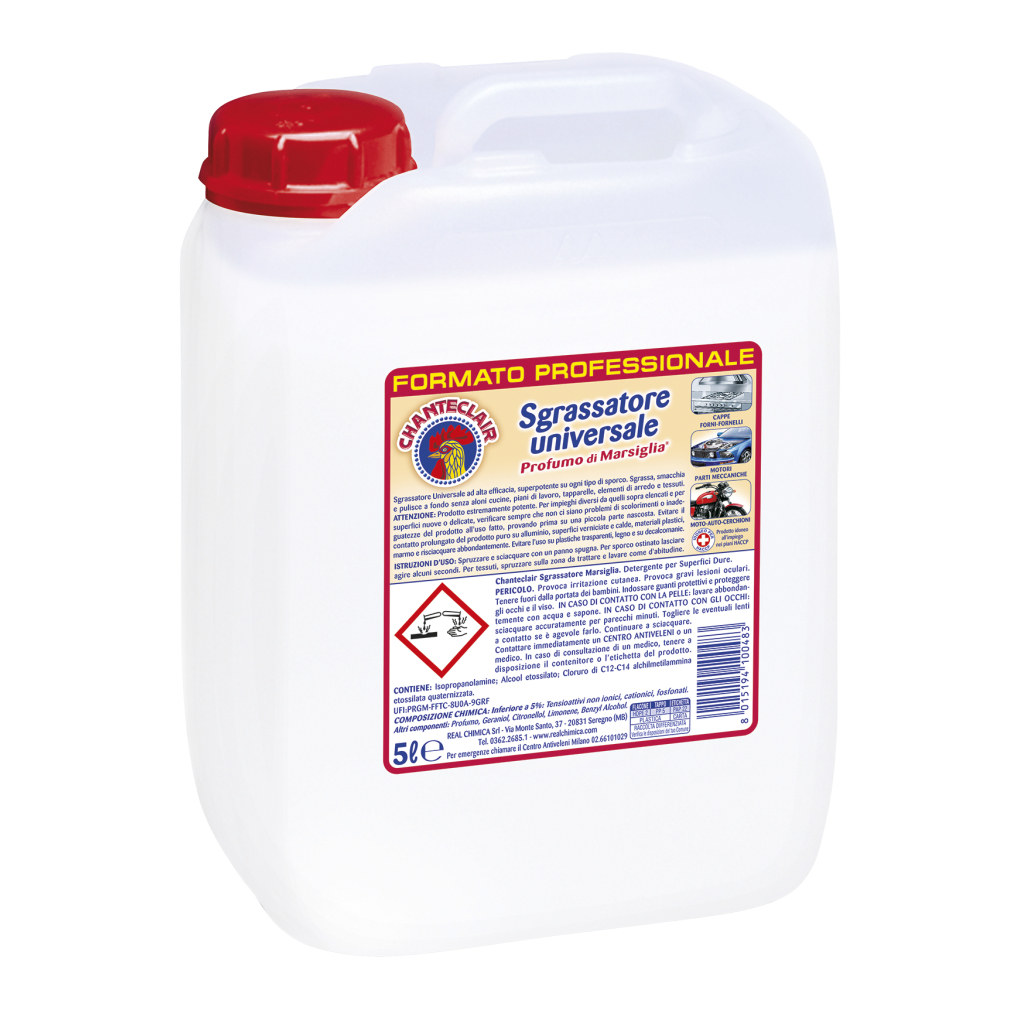 Рідина для чищення кухні ChanteClair Sgrassatore Знежирююча Марсельське мило 5 л (8015194100483) Рідина для чищення кухні ChanteClair Sgrassatore Знежирююча Марсельське мило 5 л (8015194100483)
