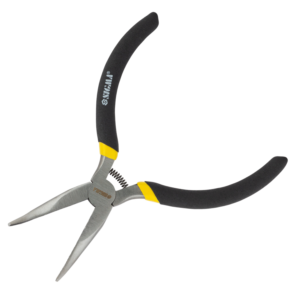 Плоскогубці Sigma довгогубці вигнуті 125мм гумові рукоятки Mini (4356311) - фото 1 Плоскогубці Sigma довгогубці вигнуті 125мм гумові рукоятки Mini (4356311) - фото 1
