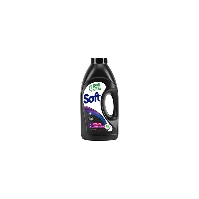 Гель для прання Soft Total Black На основі натурального мила Для чорних та темних речей 2.25 л (8003640020270)