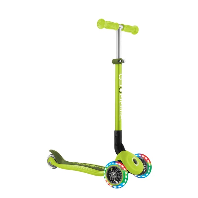 Самокат Globber Primo Foldable Lights колеса з підсвіткою до 50 кг 3+ Зелений (432-106-3)