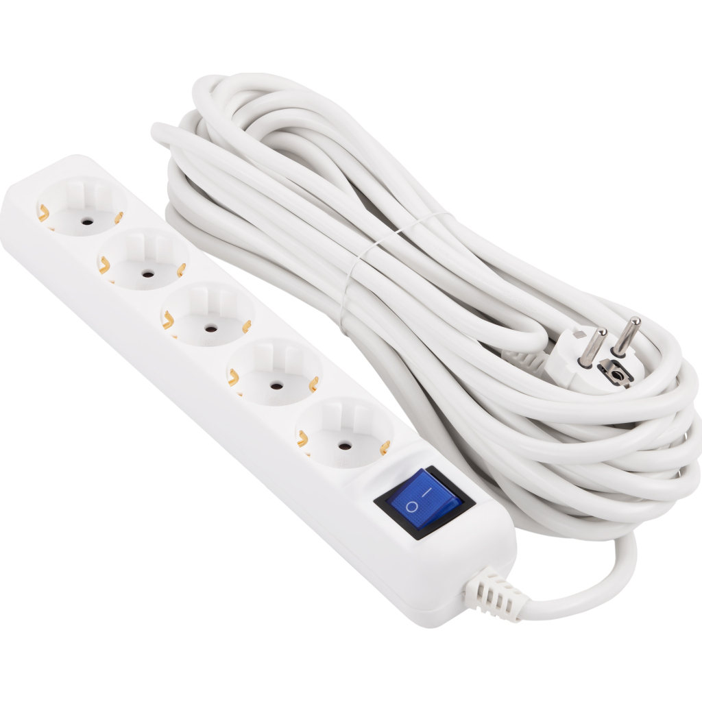 Мережевий подовжувач 2E 2E-U05ES15M10WH - фото 1