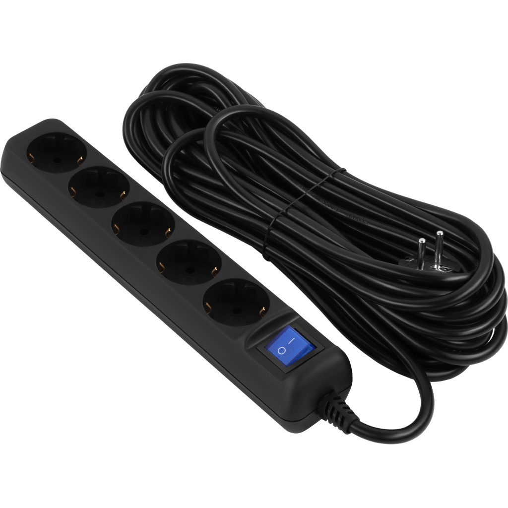 Мережевий подовжувач 2E 2E-U05ES15M10BK - фото 1