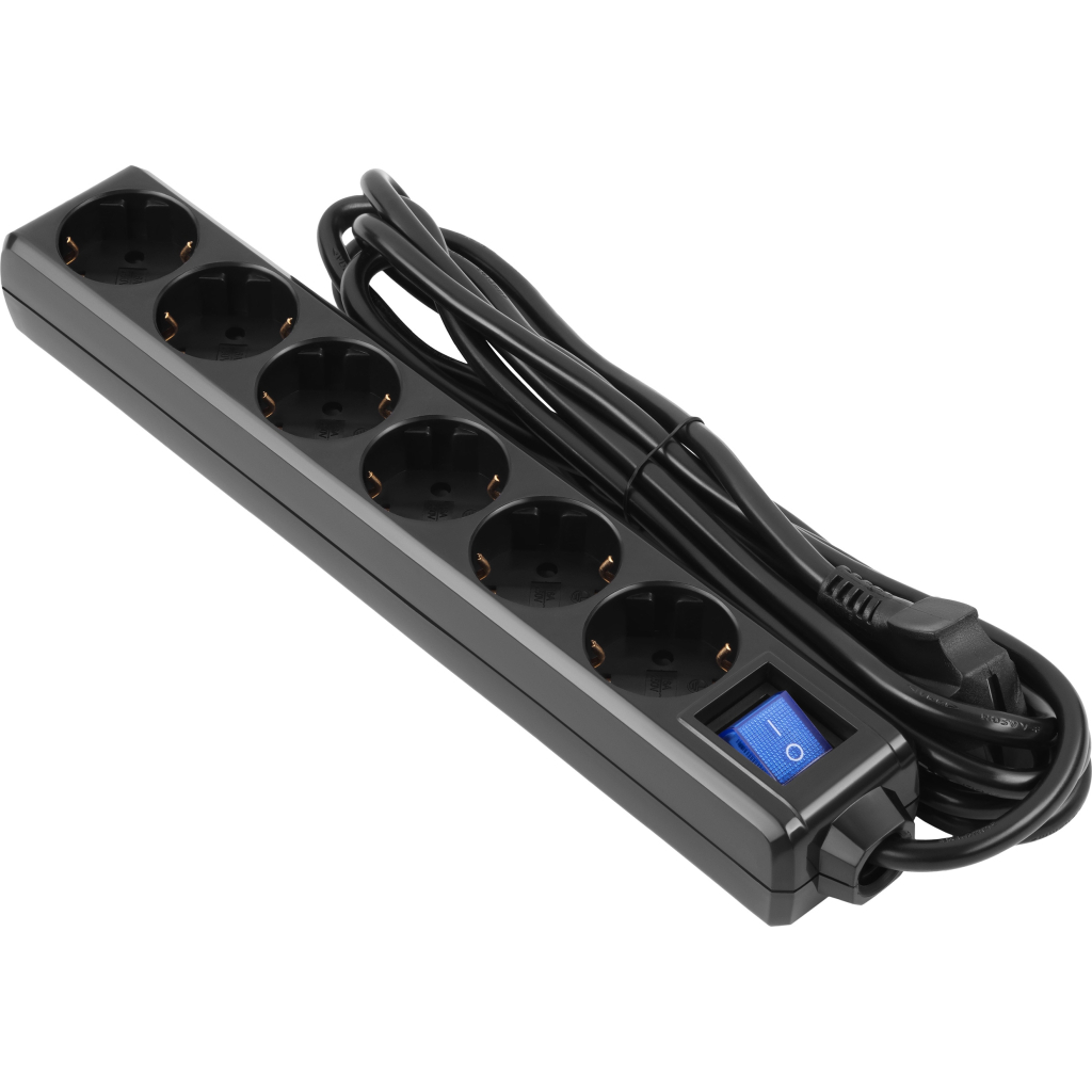 Мережевий подовжувач 2E 2E-U06ESM3BK - фото 1 Мережевий подовжувач 2E 2E-U06ESM3BK - фото 1