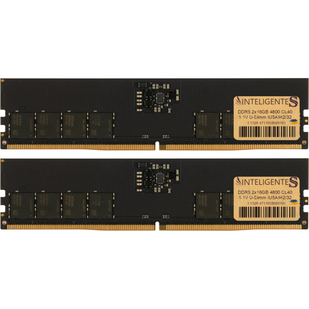 Модуль пам%27яті для комп%27ютера DDR5 32GB (2x16GB) 4800 MHz INTELIGENTES (IU5AIH2/32) Модуль пам%27яті для комп%27ютера DDR5 32GB (2x16GB) 4800 MHz INTELIGENTES (IU5AIH2/32)