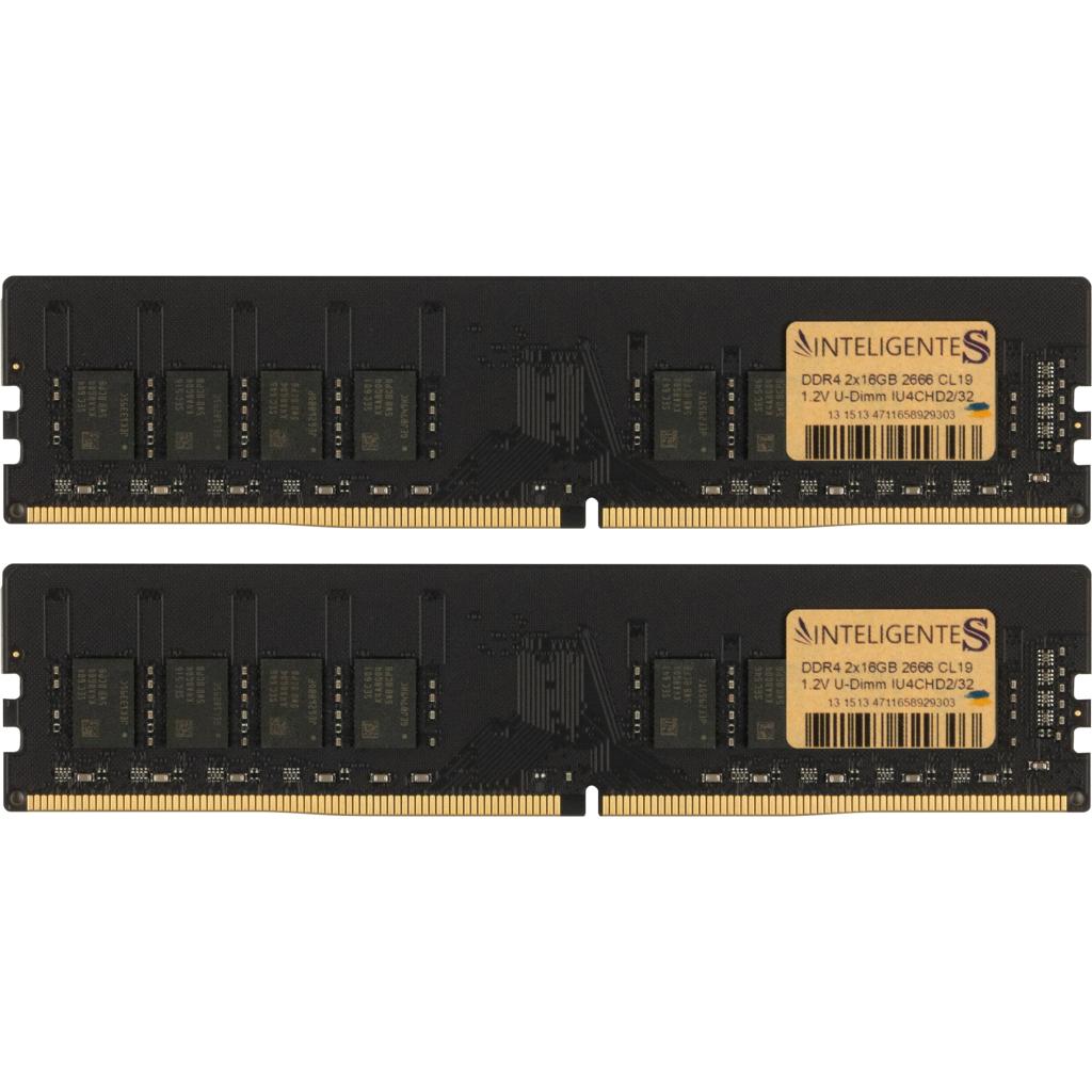 Модуль пам'яті для комп'ютера DDR4 32GB (2x16GB) 2666 MHz INTELIGENTES (IU4CHD2/32) - фото 1