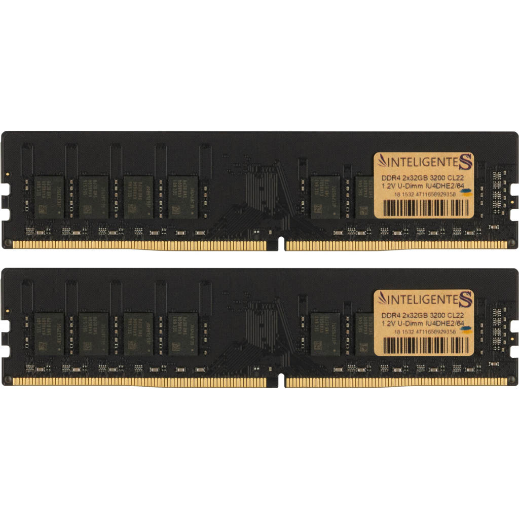 Модуль пам%27яті для комп%27ютера DDR4 64GB (2x32GB) 3200 MHz INTELIGENTES (IU4DHE2/64)