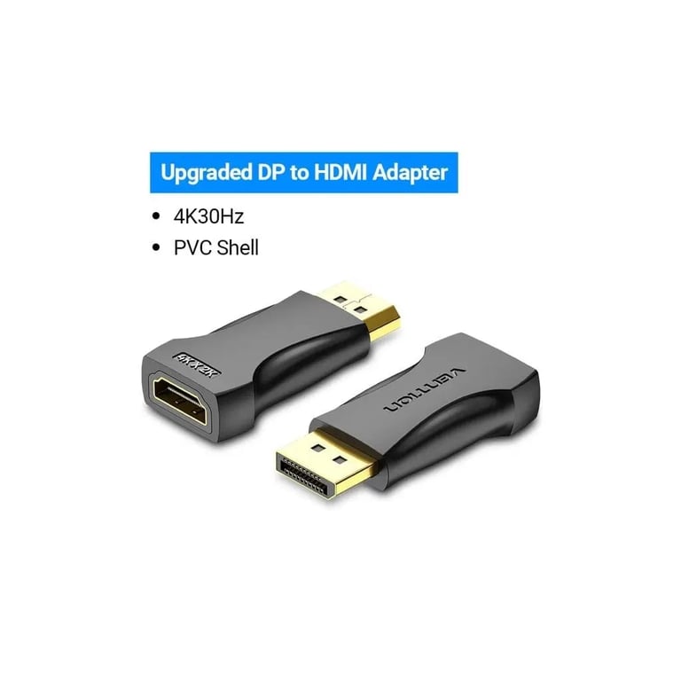 Перехідник DisplayPor M to HDMI F v.2.0 4K 60Hz PVC Vention (HBPB0) - фото 2