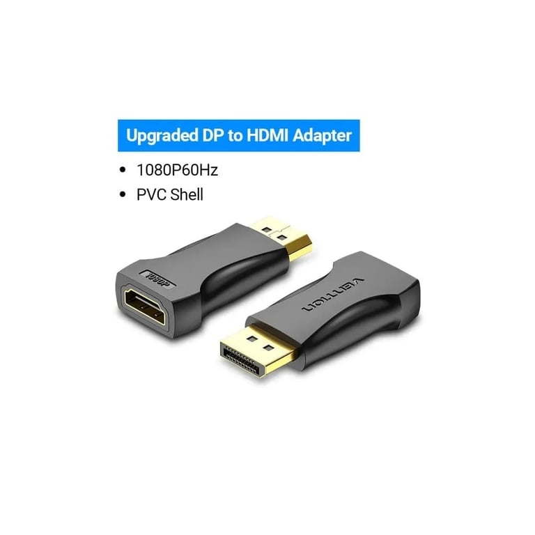 Перехідник DisplayPor M to HDMI F v.2.0 4K 60Hz PVC Vention (HBPB0) - фото 3