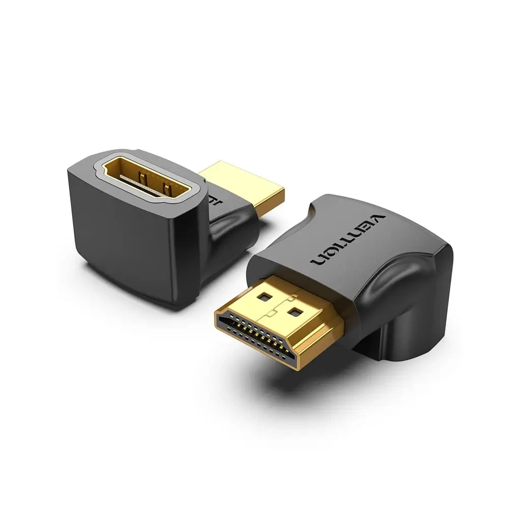 Перехідник HDMI F to HDMI M 270° 4K 60Hz PVC Vention (AINB0) - фото 1
