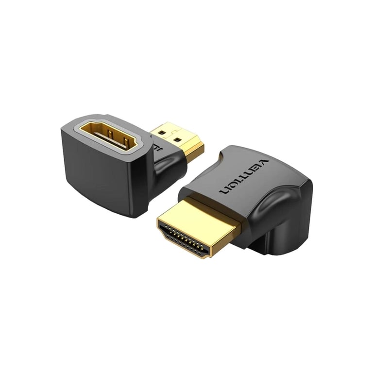 Перехідник HDMI F to HDMI M 90° 4K 60Hz PVC Vention (AIOB0) - фото 1