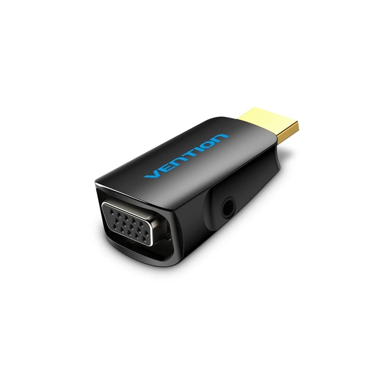 Перехідник HDMI M to VGA F 1080P 60Hz 3,5mm Audio Vention (AIDB0) - фото 1