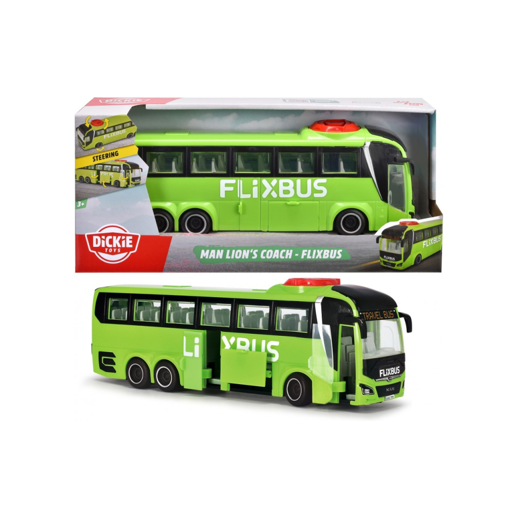 Спецтехніка Dickie Toys Туристичний автобус Фліксбас 26,5 см (3744015) - фото 5 Спецтехніка Dickie Toys Туристичний автобус Фліксбас 26,5 см (3744015) - фото 5